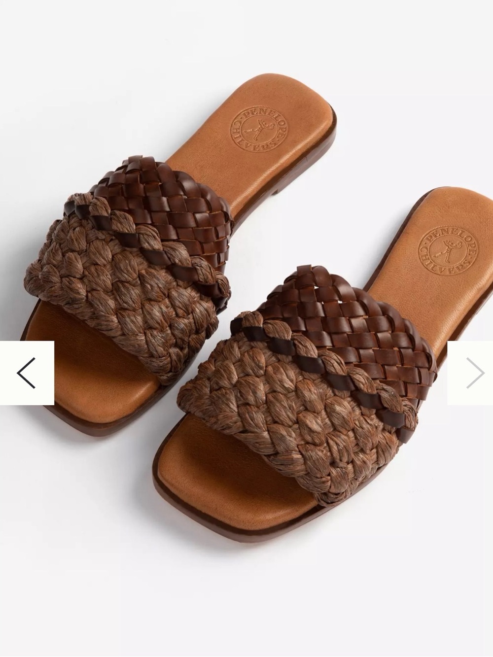 Anthro Penelope Chilvers Kalahari Raffia Leather Braided Mules NWT EU 38